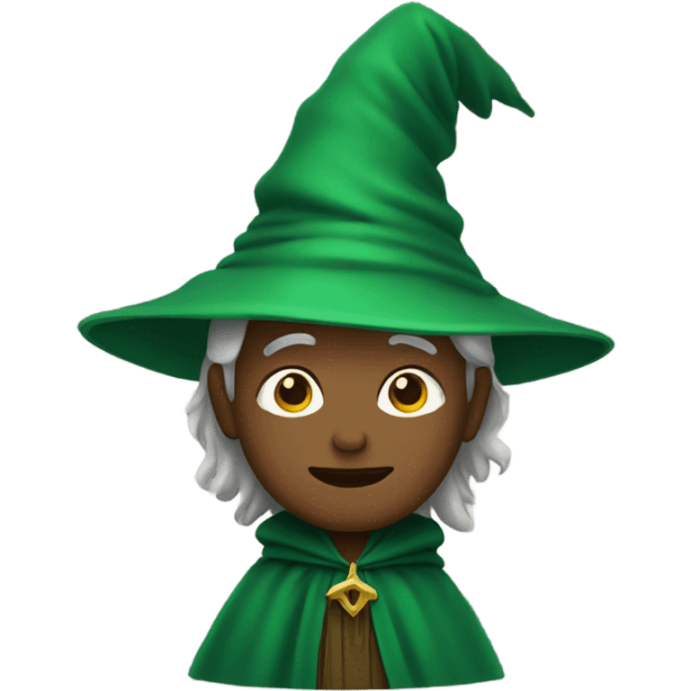 Wizard in green cloak emoji