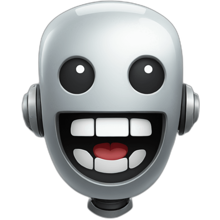 robot laughing emoji