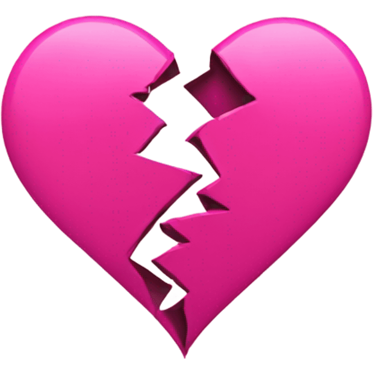 Pink broken heart emoji