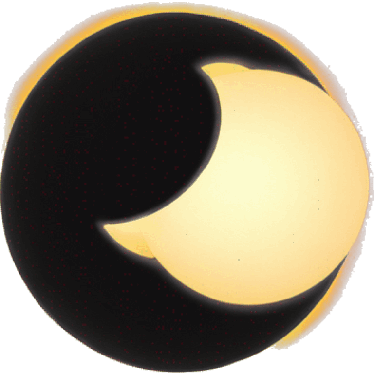 solar eclipse corona emoji