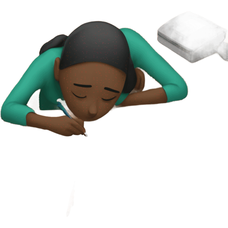 person falling asleep at work  emoji