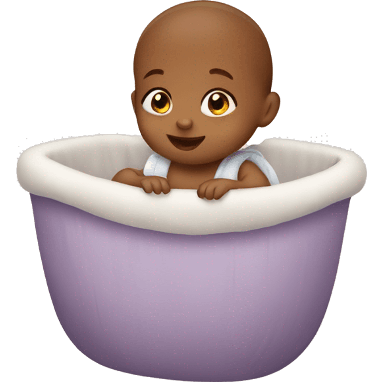 Baby in cradle emoji