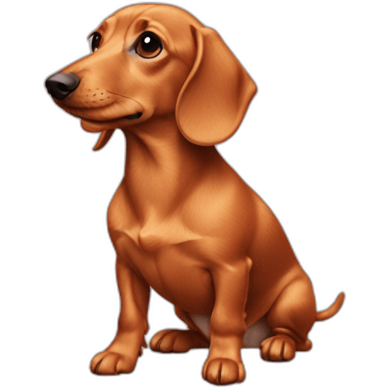 strawberry blonde dachsund emoji