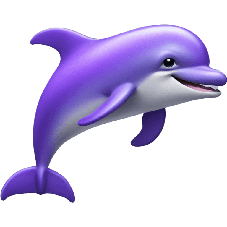 Purple dolphin  emoji