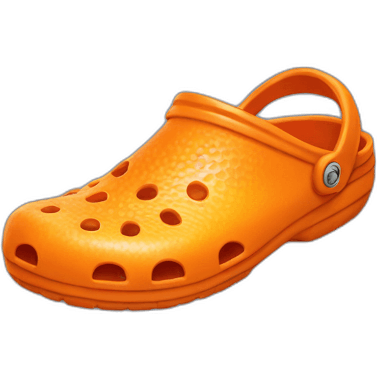 orange crocs emoji