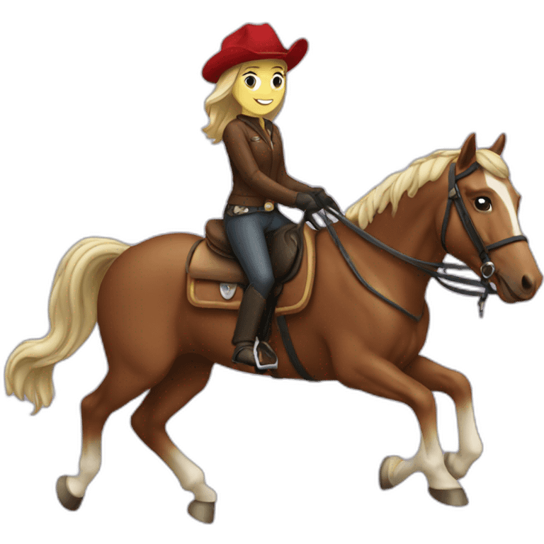 Horse rider emoji