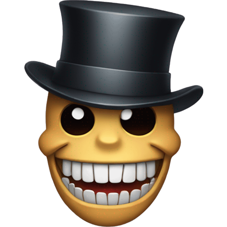 jaws with tophat emoji