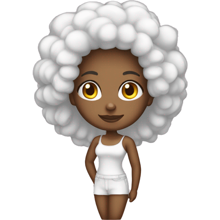 Ange afro américain emoji