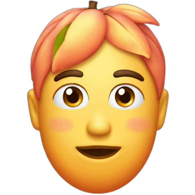 Peach sweat emoji