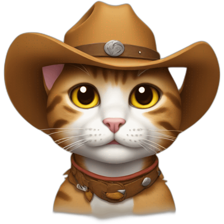 Cowboy cat emoji