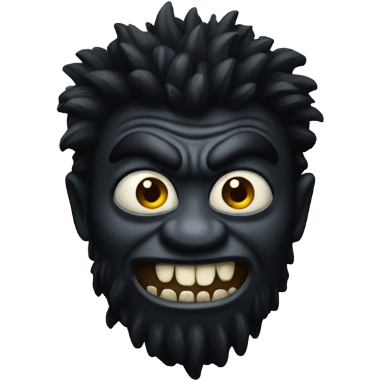 Black monster emoji