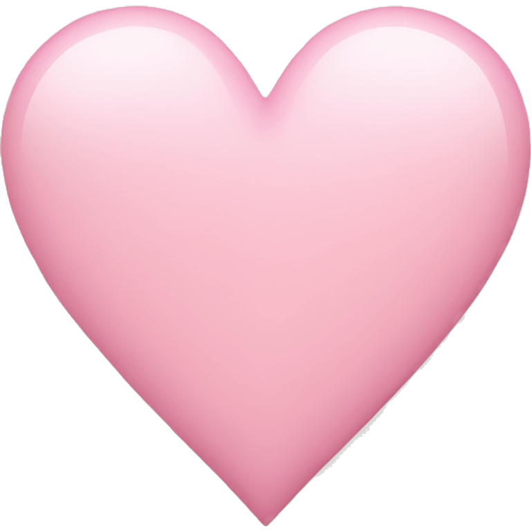 Light pink heart emoji