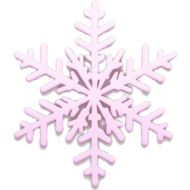 pastel pink snowflake  emoji