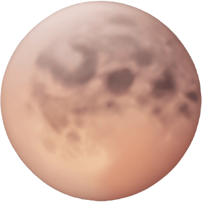 Peach colored moon emoji