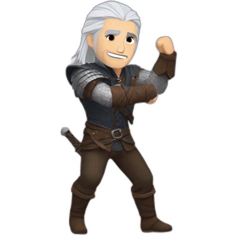 Geralt of Rivia poll dance emoji