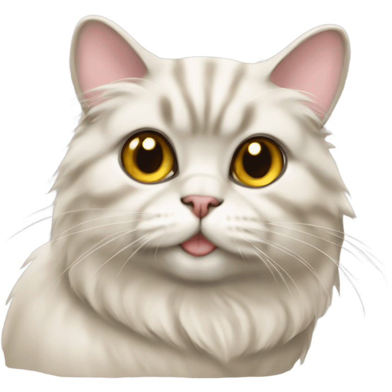 Chinchilla Persian yellowish cat emoji