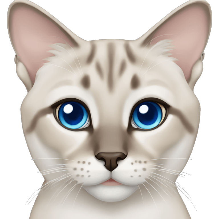 lynx point siamese blue eyes emoji