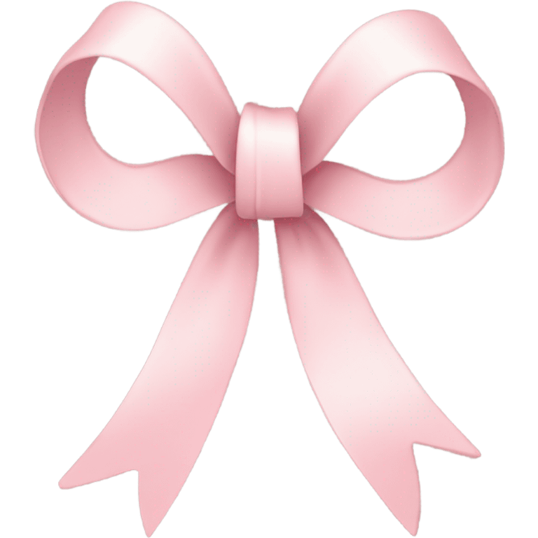 light pink ribbon bow emoji