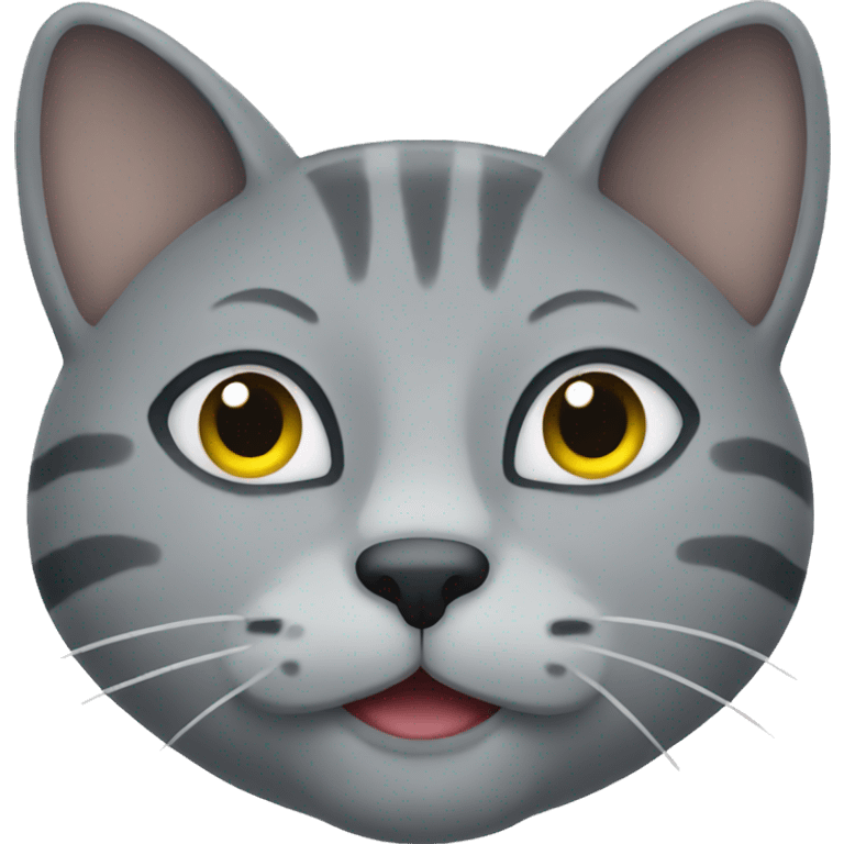 grey cat face emoji