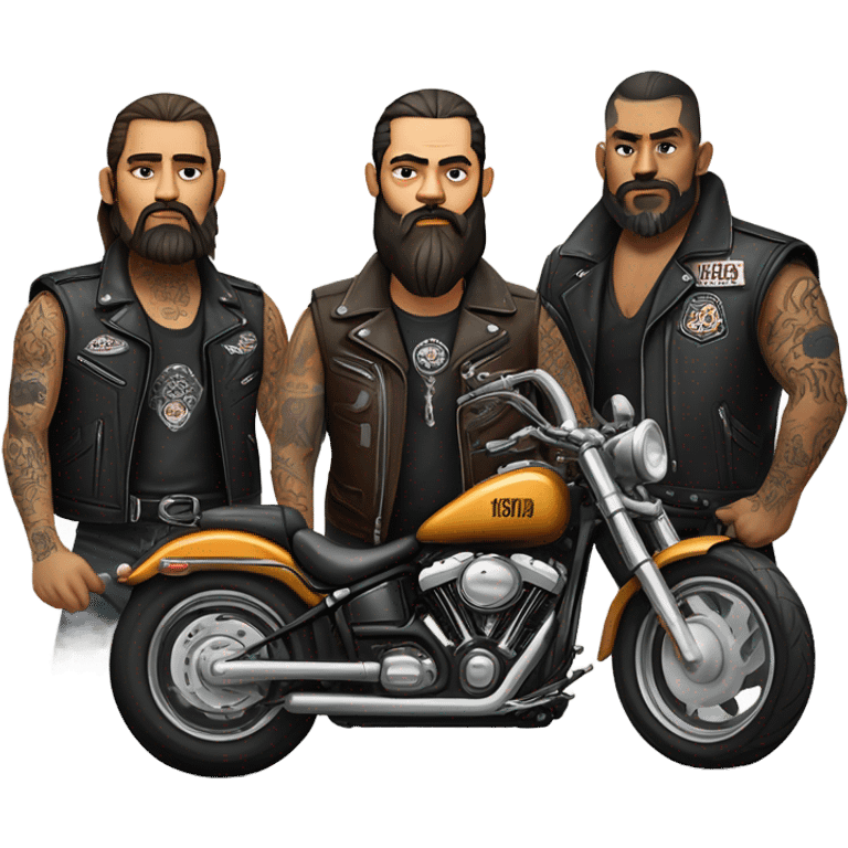 Outlaw bikers emoji