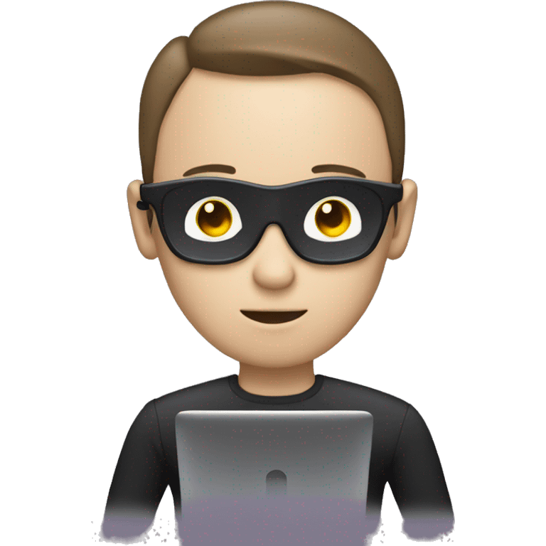 ai hacker with computer emoji