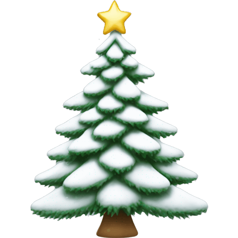 White Christmas tree emoji