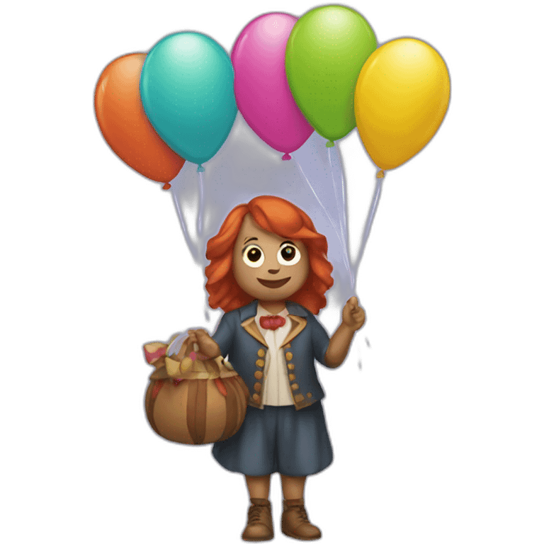 penny wise holding balloons  emoji