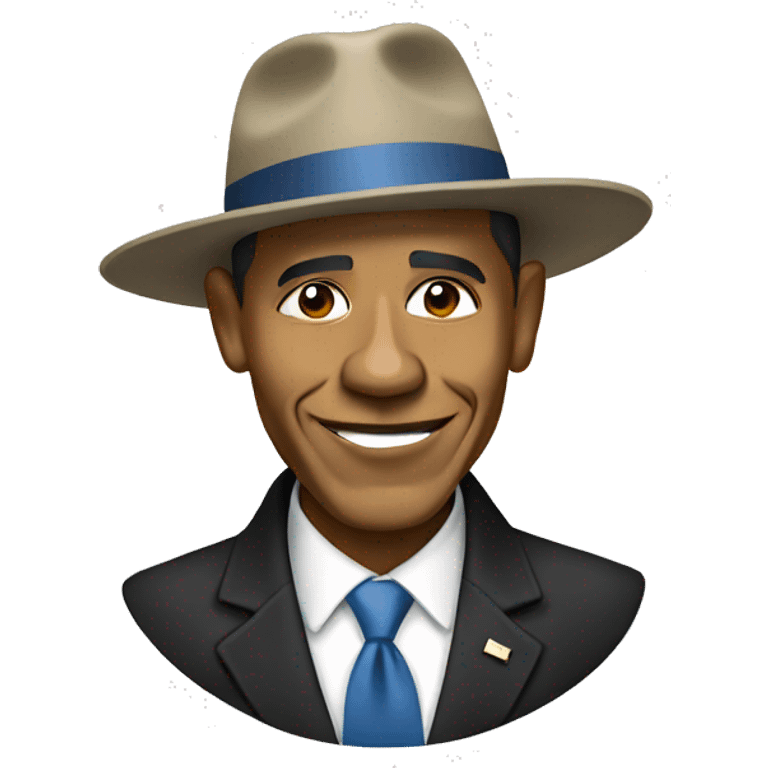 obama with hat emoji