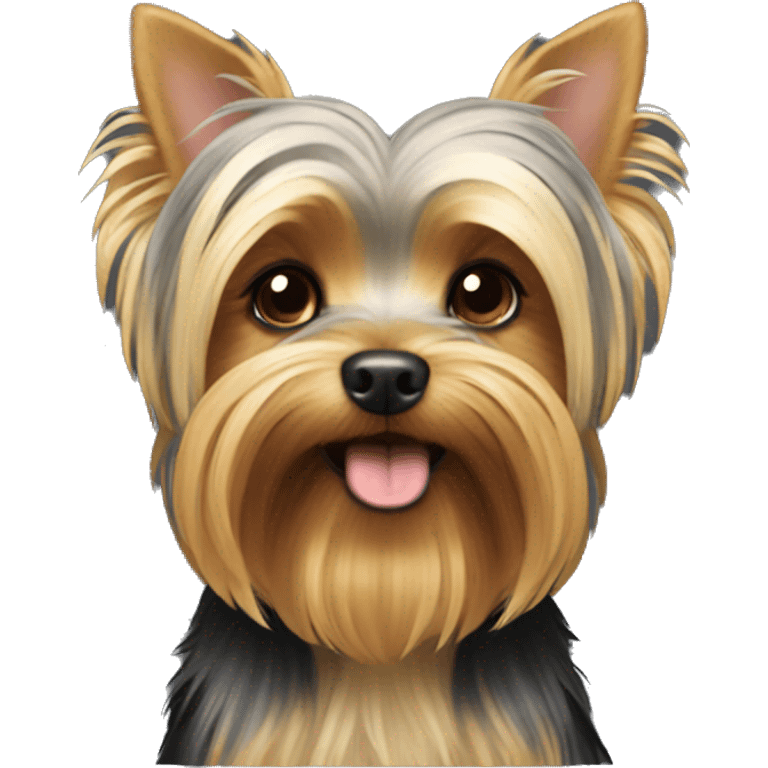 Yorkshire Terrier Black and Golden emoji