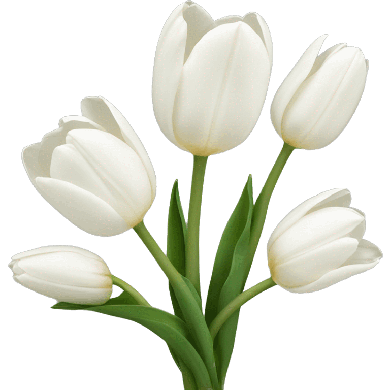 White tulips emoji