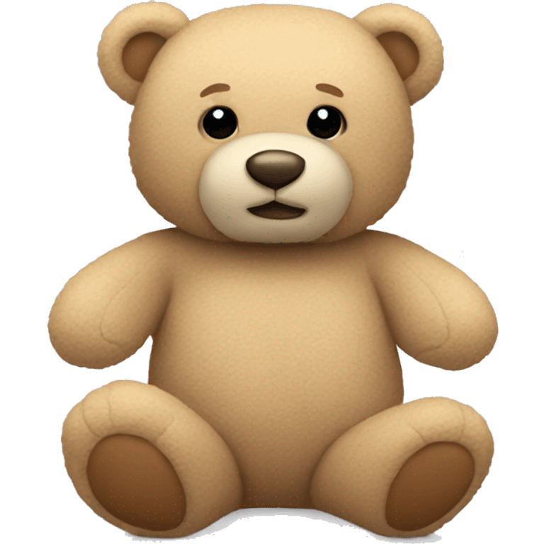 beige teddy bear emoji