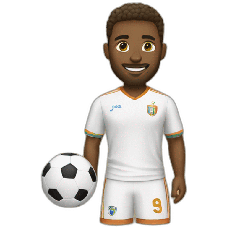 Jogador de futebol de areia emoji