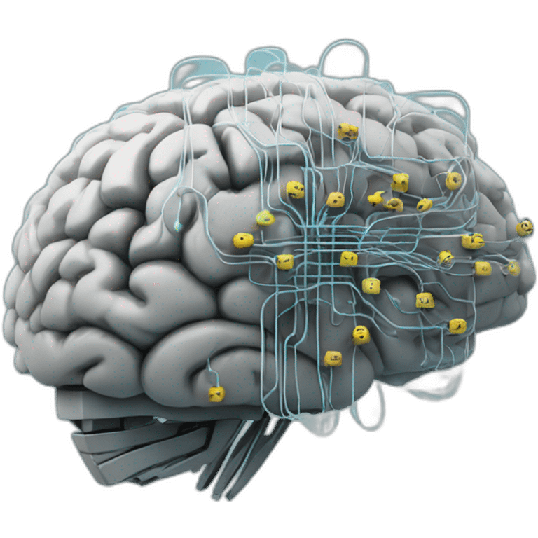 Electronic brain,it,programing,code,app emoji