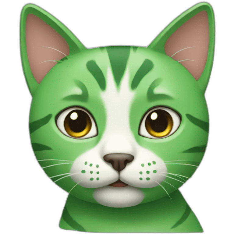 green cat emoji