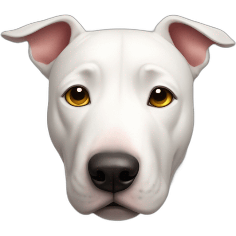 Bull terrier sad emoji