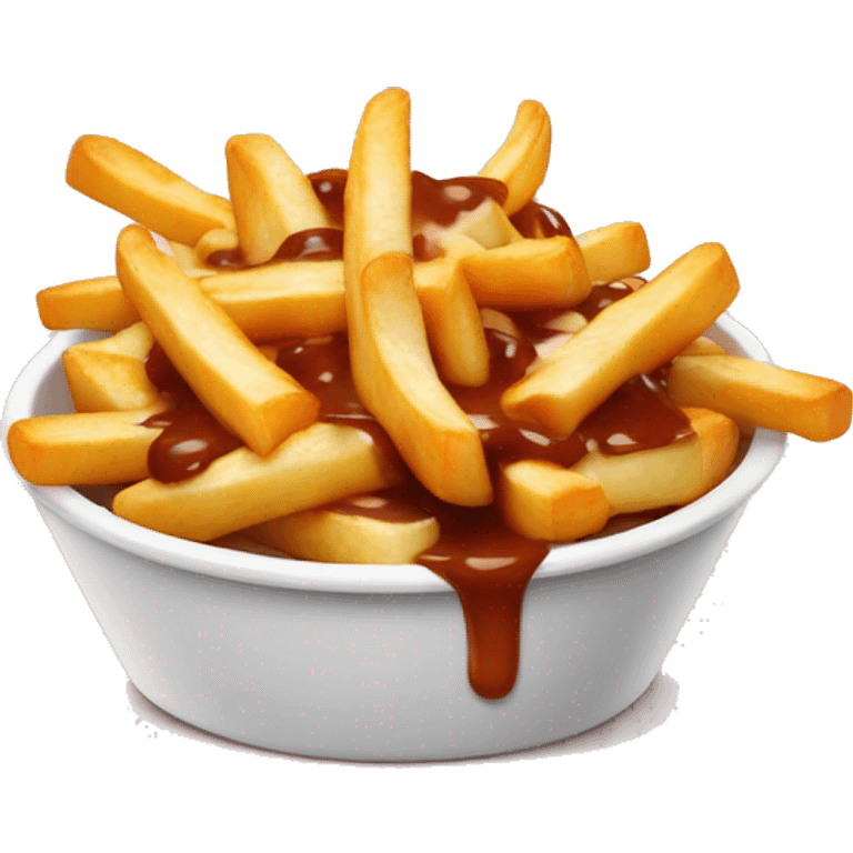 Poutine qui mange des pâtes  emoji