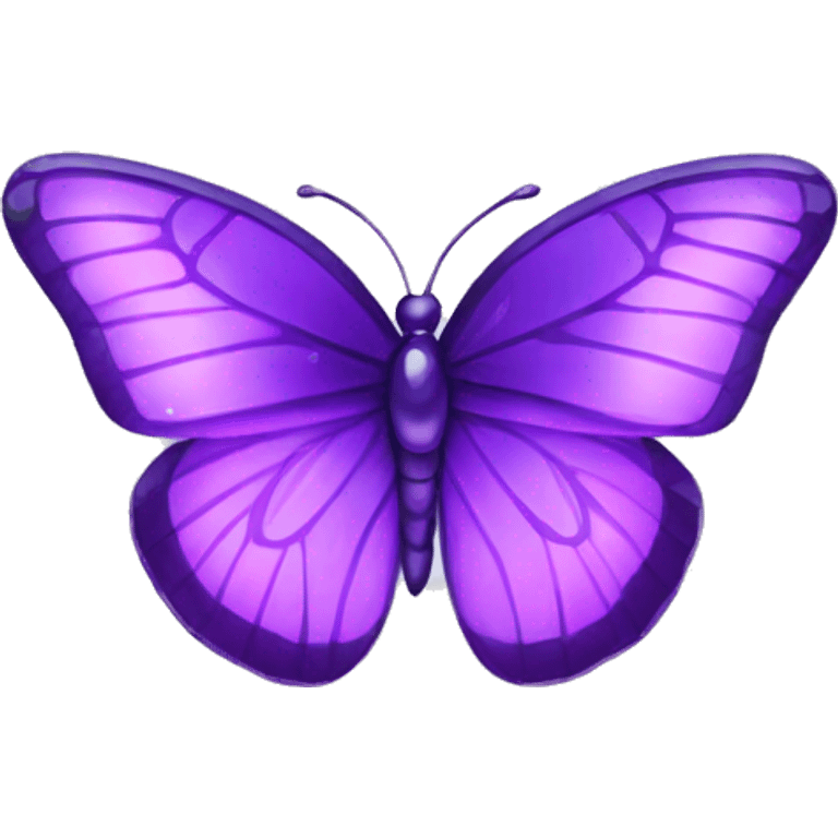 Purple-Shiny-Gem-Crystal-Glossy-Butterfly emoji