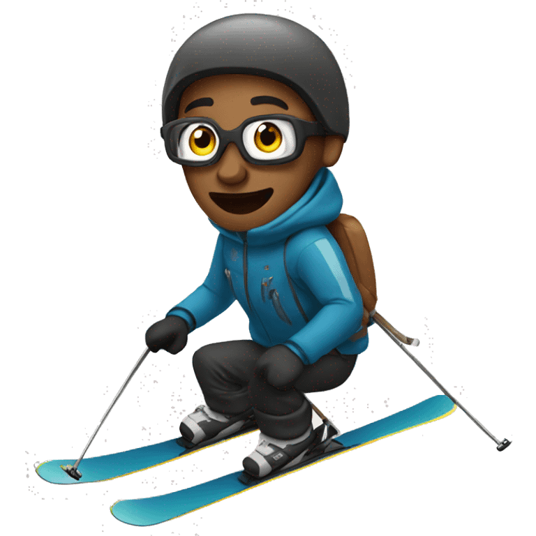 Picture of Barry skiing emoji