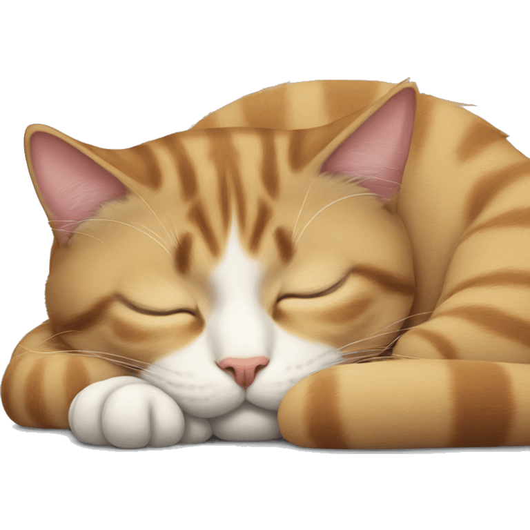 Cat sleeping  emoji