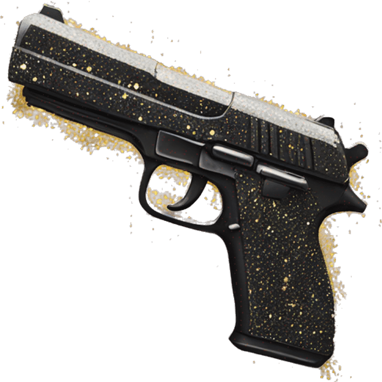  gun with glitter  emoji