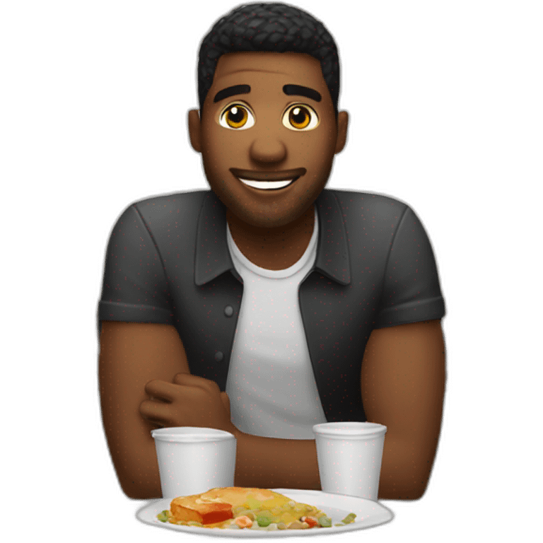 dating guy in restaurant emoji