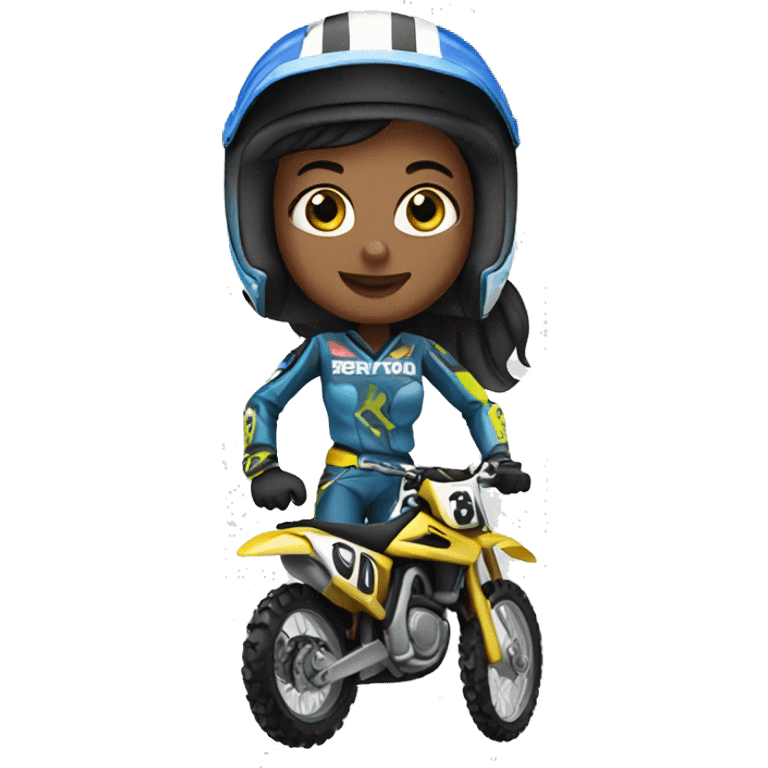 motocross women emoji