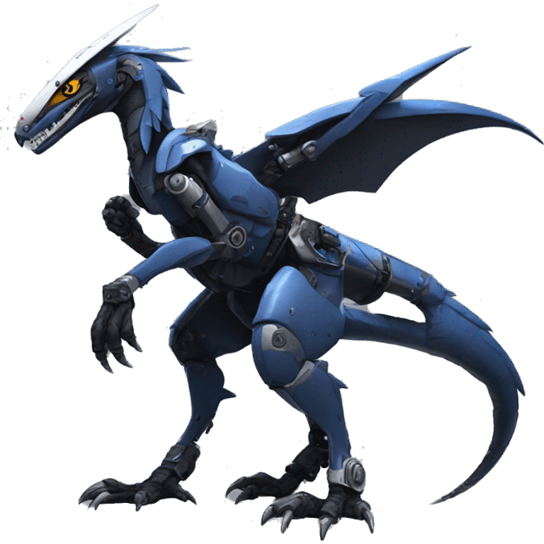 Edgy Futuristic Mechanical Sergal-raptor-nargacuga-vernid emoji