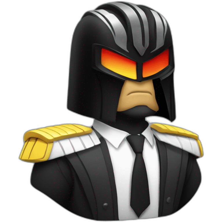 tuxedo gnu/linux judge dredd emoji