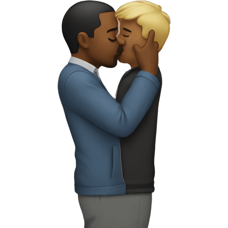 Man kissing himself  emoji