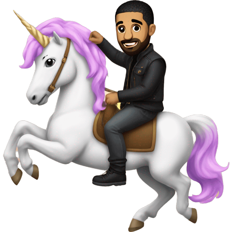 drake on a unicorn emoji