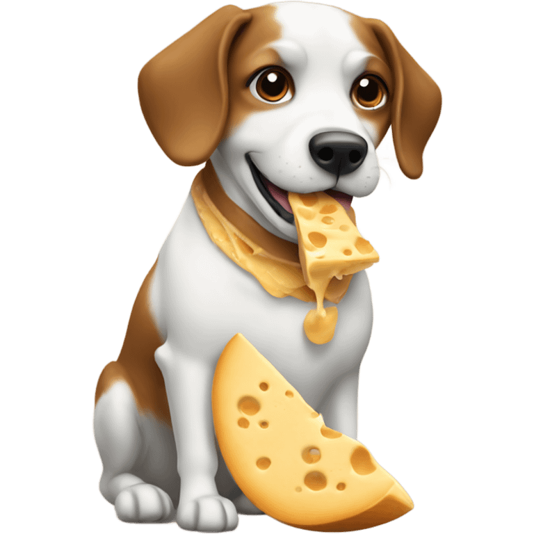 Dog with queso all emoji