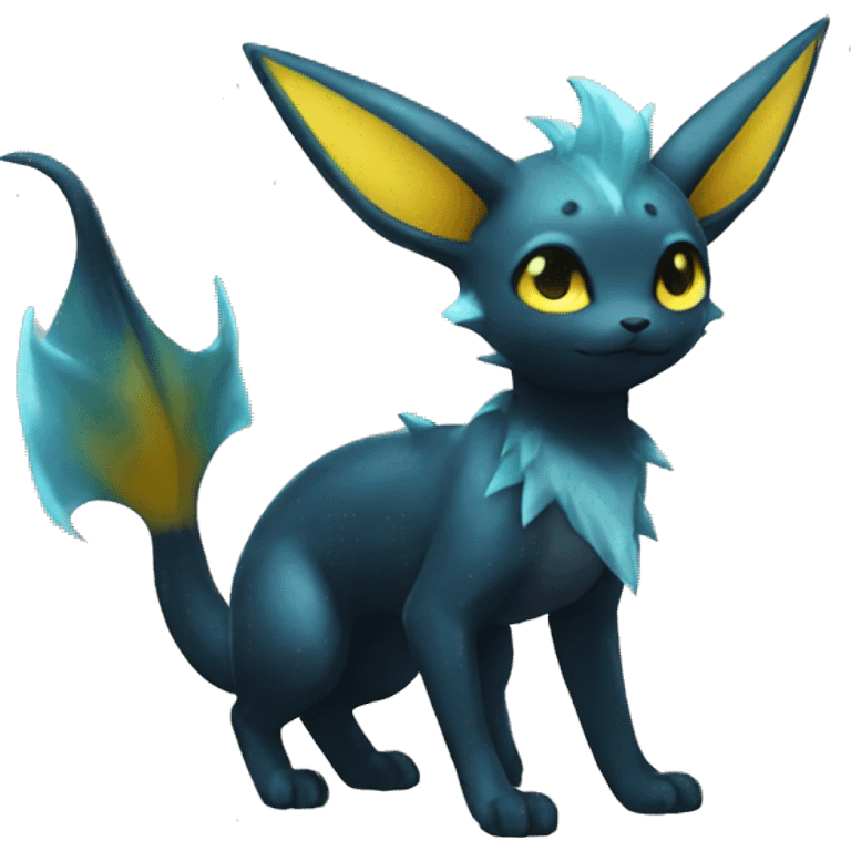 Umbreon-Vaporeon full body emoji