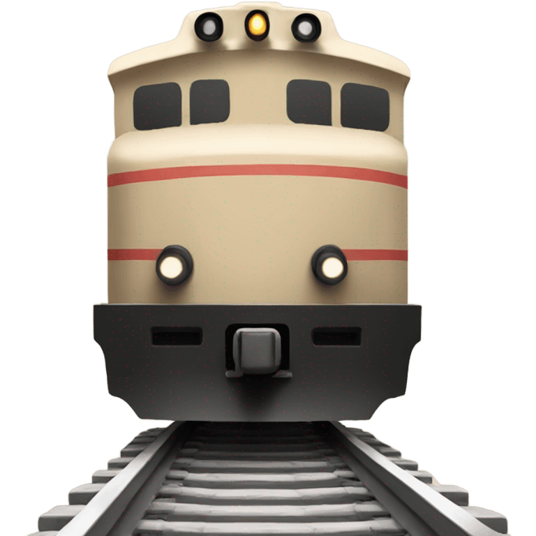 Beige train  emoji