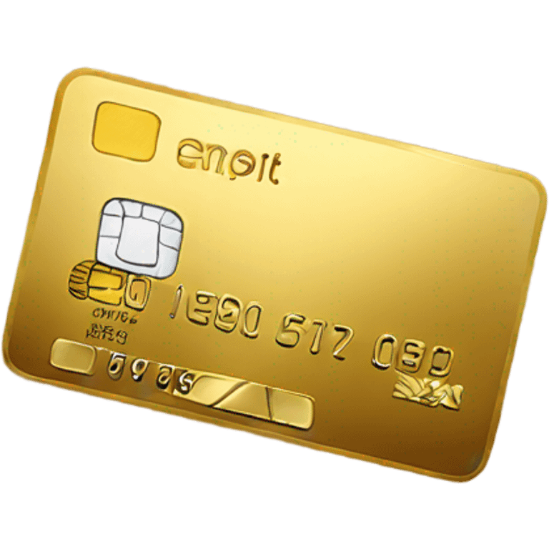 golden credit card emoji